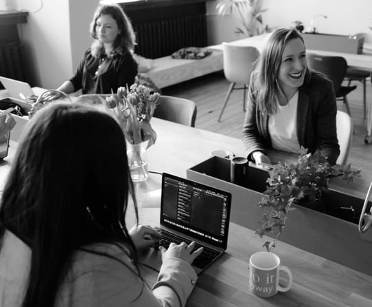 Women in an office room