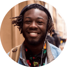 image of a smiling afro-american man